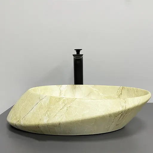 Умивальник VBI Rotello beige onyx matt накладний VBI-017103 - фото 5