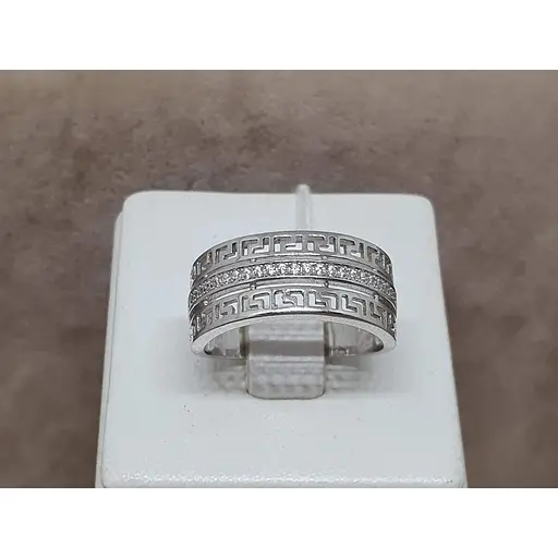 Срібне кільце Silvex 925 з фіанітами. К2Ф/461 17,4 - фото 4