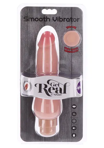 Вібратор Toy Joy Get Real Dual Density Smooth 22.5 см тілесний - фото 4