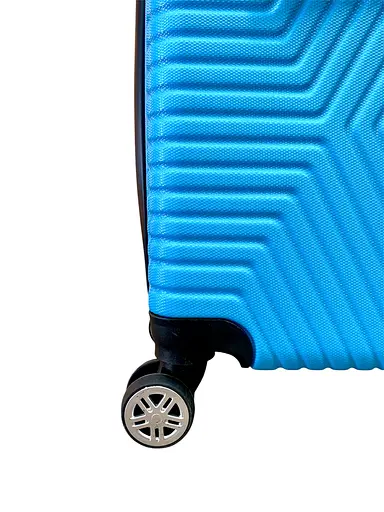 Валіза Маленька (S) Полікарбонат На 4-х подвійних колесах 50л POLO ПК010-S Бірюза - фото 3
