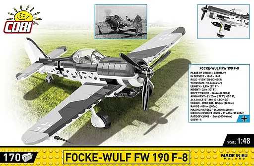 Конструктор дитячий літак Focke-Wulf Fw 190 F-8 COBI 5871 - фото 3