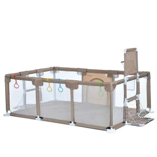 Дитяче ліжко-манеж MR 1338-BG, з баскетбольним кільцем - фото 2