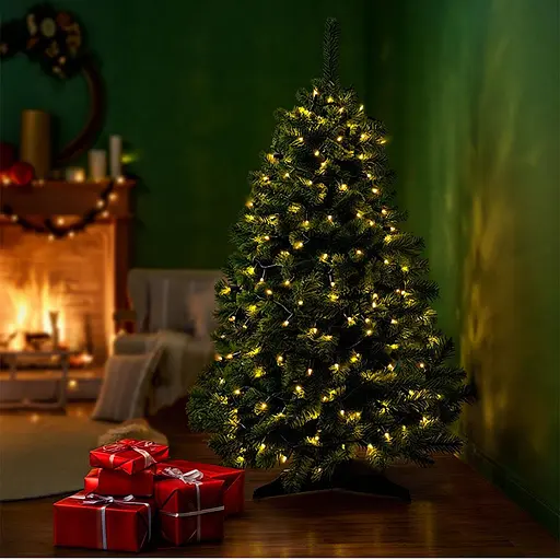 Новогодняя гирлянда комнатная нить GarlandoPro 18 м 180 LED черная проволока Желтый свет W180LED18MBY - фото 4