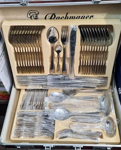Набор столовых приборов Bachmayer BM-7802 Версаче на 12 персон в подарочном чемодане 72 предмета - фото 6