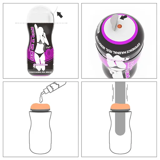 Мастурбатор Lovetoy Sex In A Can Vagina Stamina Tunnel тілесний - фото 4