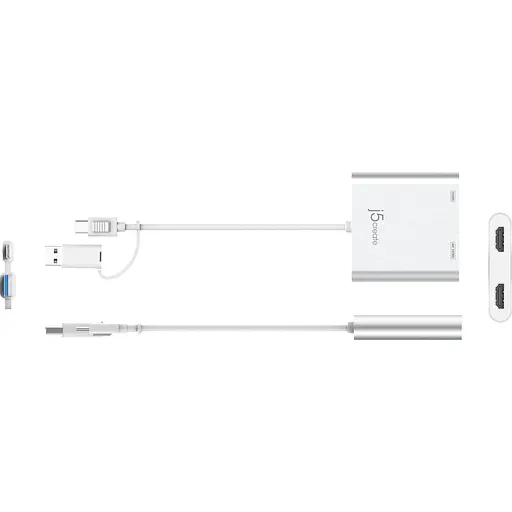 USB-хаб j5create JCA365-N USB-C/A на 2xHDMI (JCA365-N) - фото 2