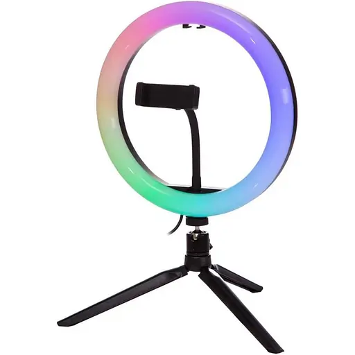 Кольцевая LED лампа DK NNHQ-10 RGB 26см [122020] - фото 5