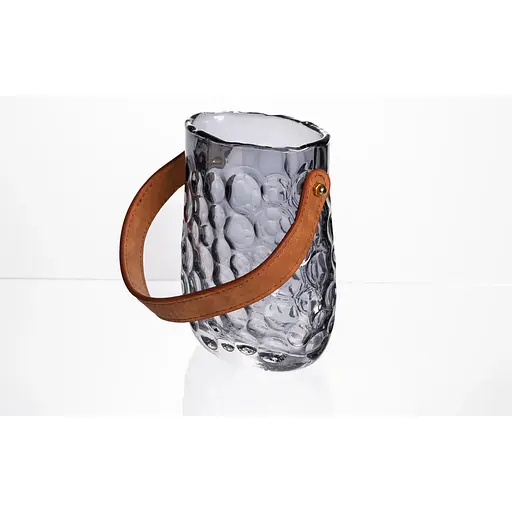 Ваза для цветов и декора Yiwu Сумочка 800 мл дымчатый серый HP-19-153-2 - фото 4