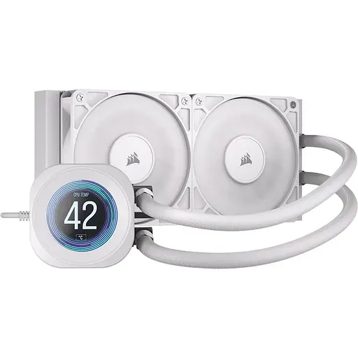 СВО Corsair Nautilus 240 RS LCD White (CW-9061032-WW) - фото 1