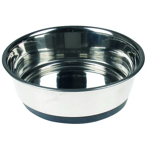Миска для тварин TatraPet із нержавіючої сталі з силіконовим дном 900 мл 17 см 