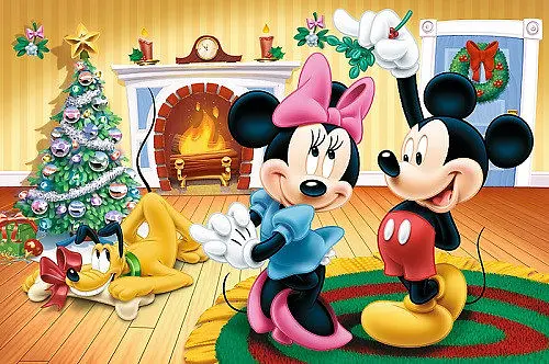 Набор Пазлы - (54 элм. мини) - "Праздничный ужин" / Дисней: Мики Маукс - фото 1
