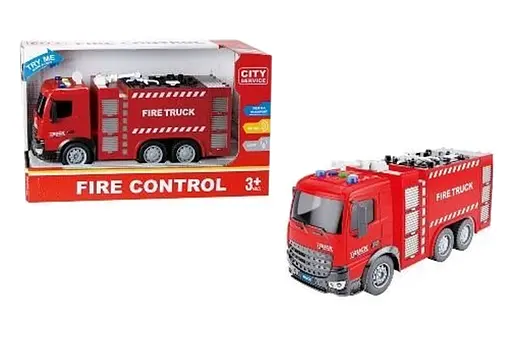 Пожарная машина инерционная, озвученная, со светом RJ001B