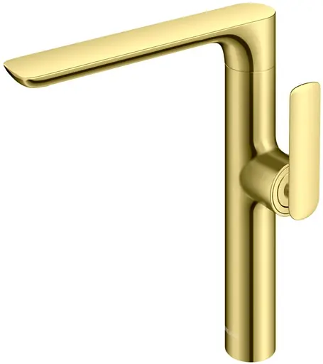 Смеситель для умывальника Kohlman Experience gold высокий QB175EGD Золотой - фото 1