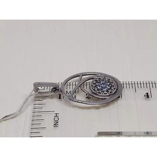 Серебряная подвеска Гаразд с фианитами. 5542983 - фото 3