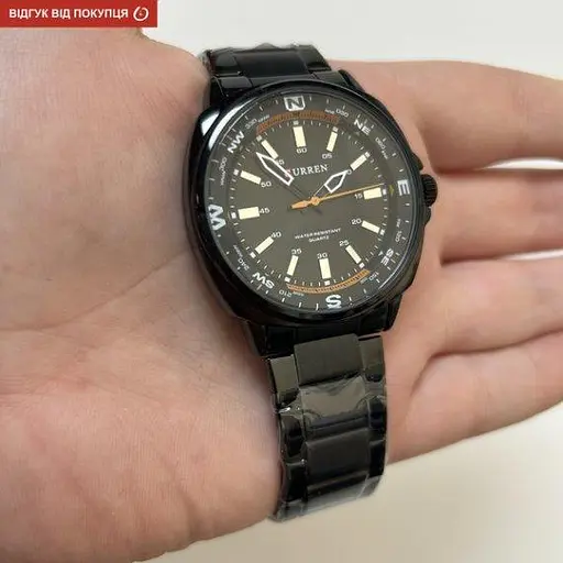 Часы мужские наручные Curren Sailor (Черные) - фото 4