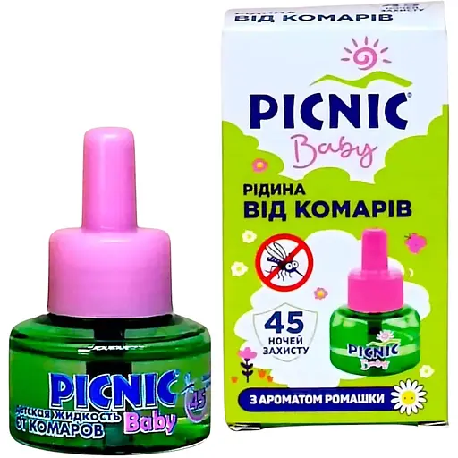 Уценка. Жидкость Picnic Baby от комаров для детей 45 ночей