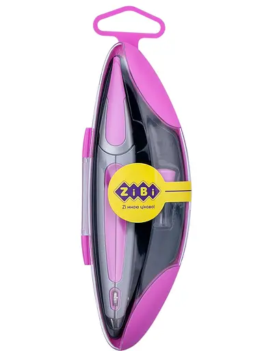 Циркуль, у твердому футлярі Start Ergo, рожевий, Kids Line