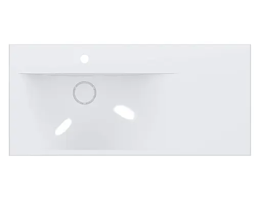 Умивальник Miraggio Viola 1000 L глянсовий 0002658, Білий - фото 2