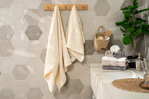 Набор полотенец махровых Ardesto Lotus 50х90 см 70х140 см 2 шт. 100% хлопок айвори (ART2357IV)  - фото 8