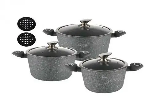 Набор кастрюль Edenberg EB-7427 8 предметов серый