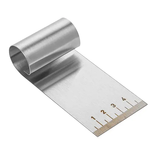 Шпатель резак для теста, скребок из нержавеющей стали, делитель теста кулинарный с линейкой 5 см (мини), Metalworkshop Серый 86077 - фото 1