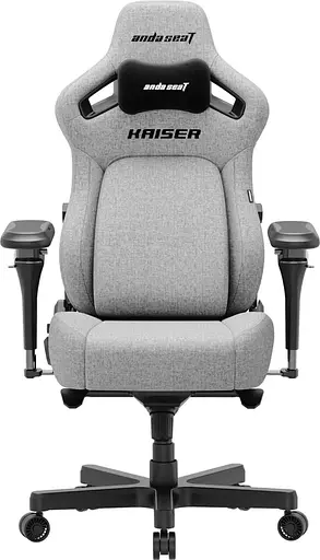 Игровое кресло Anda Seat Kaiser 4 V2 Ash Grey Fabric Size XL (AD12YDDC-XLL-20-G-CF-03) - фото 2