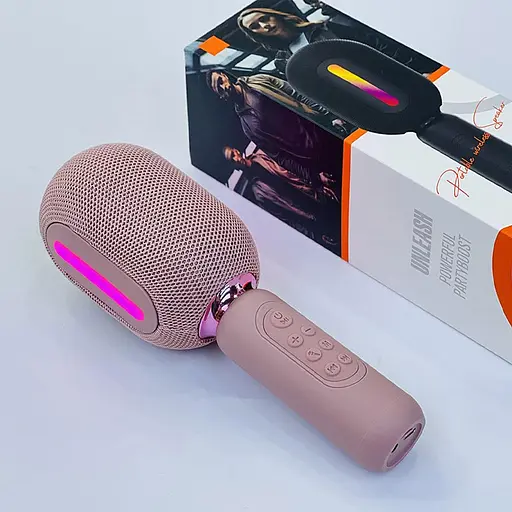 Караоке Мікрофон-колонка KMC300 Pink - фото 4