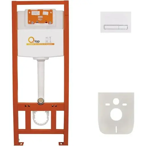 Набір інсталяція 4 в 1 Q-tap Nest ST з лінійною панеллю змиву QT0133M425M08V1384W - фото 1