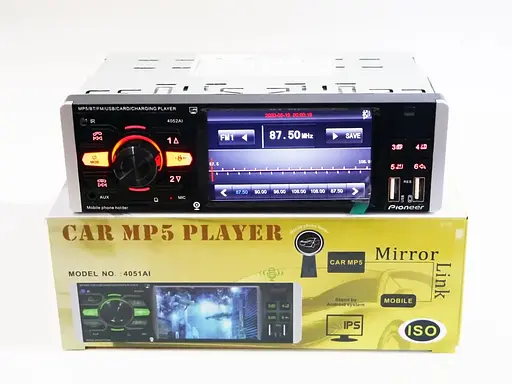 Автомагнитола MP5 4052 BT 1 DIN экран 4.1" TFT-LED - фото 9