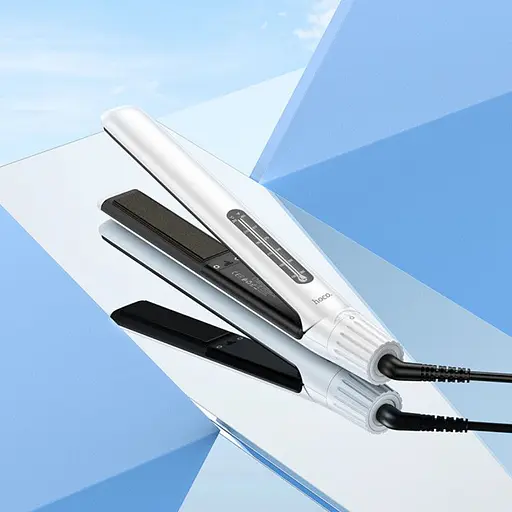 Випрямляч волосся Hoco HP41 Straight and curly hair dual-purpose hair straightener (EU) White - фото 7