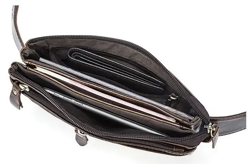 Чоловіча шкіряна сумка Vintage 21х12х4 см sum0012916 - фото 5