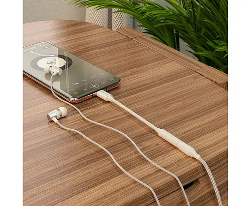 Адаптер переходник Borofone BV13 AUX 3.5 мм Type-C конвертер 11 см - фото 4