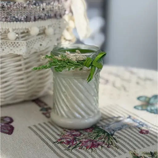 Пасхальная свеча молочная в баночке большая MIS LT - фото 1