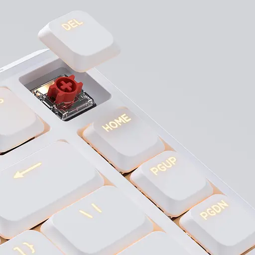 Клавіатура Keychron J1 82Key K pro Red WL/BT/USB-A QMK Hot-swap EN/UKR RGB White (J1-Q1-UA) - фото 3