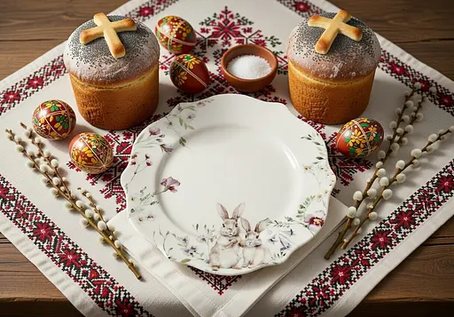 Тарілка порцелянова обідня BonaDi Spring Story 27 см (K211) - фото 4