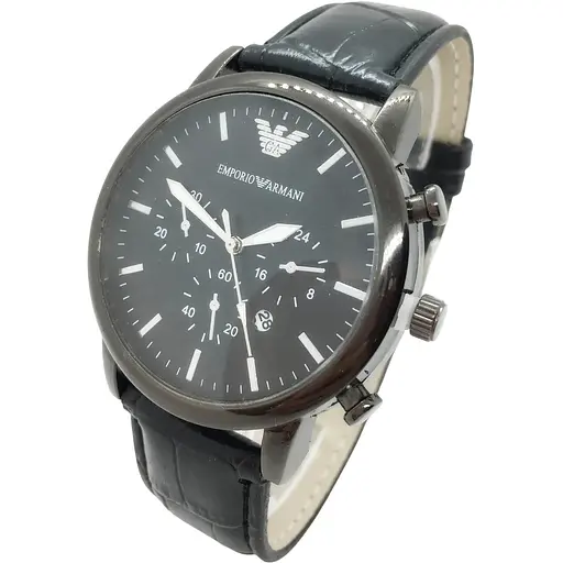 Наручний годинник чоловічий No Brand Emporio Armani Чорний (IBW630B)