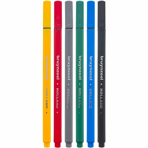 Набір лінерів FINELINER Basic 6 кольорів Bruynzeel - фото 2