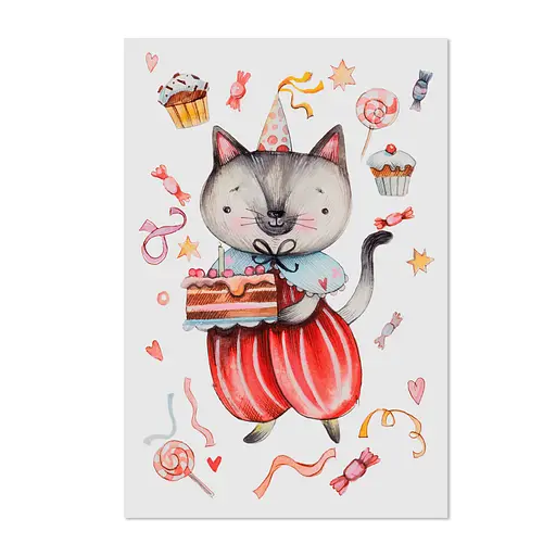 Листівка "Торт для іменинника"