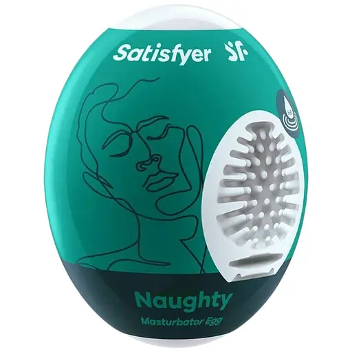 Самозмащувальний мастурбатор-яйце Satisfyer Masturbator Egg Naughty (одноразовий)