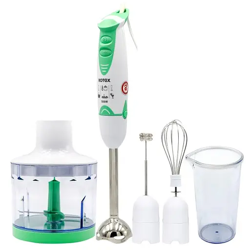 Блендер Rotex RTB504-W (подрібнювач, міксер, спінювач) - фото 1