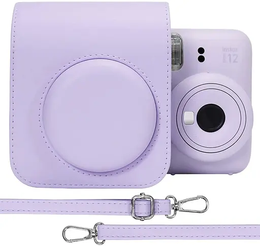 Набор камера Fujifilm Instax Mini 12, Фотобумага 10шт, Чехол, Фотоальбом 64 фото Фиолетовый - фото 4