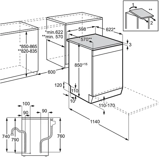Посудомоечная машина Electrolux SEM94830SX (7111713) - фото 4