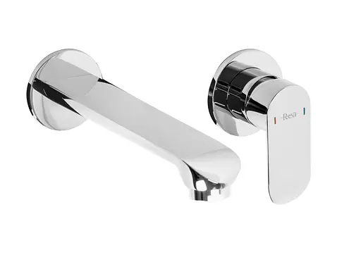 Смеситель для умывальника Rea Hyper + Box настенный хром REA-B2059 Хром - фото 1