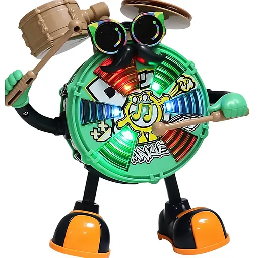 Детский барабан LD 178 A интерактивный с музыкой, палочками и регулировкой громкости