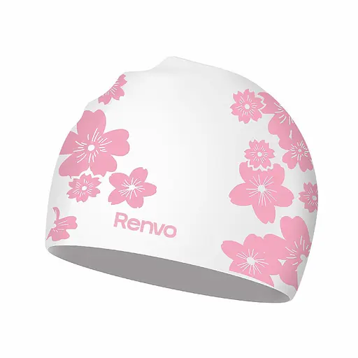 Доросла Шапочка для плавання Renvo Selva Уні Білий Рожевий OSFM (2SC500-0305) - фото 7