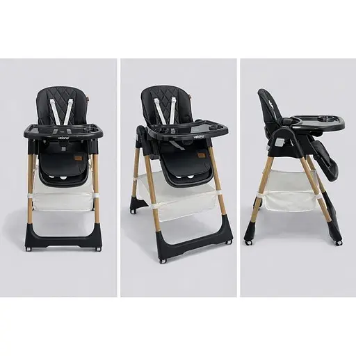 Стул для кормления ребенка VELANO Nexi, black - фото 2