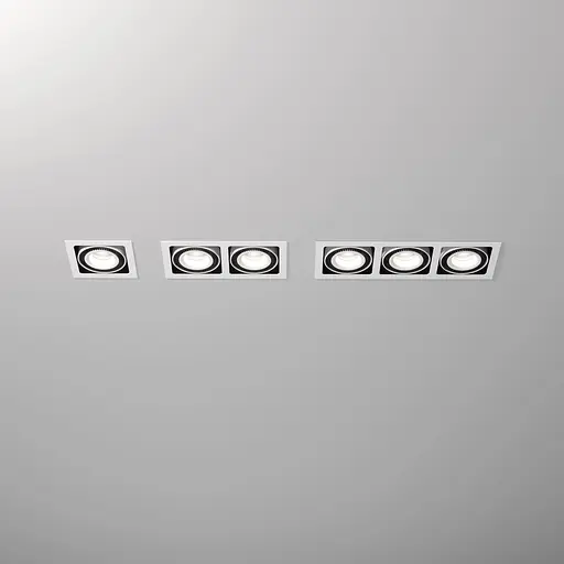 Встраиваемый светильник Skarlat RGL7116-3 3x18W WH+BK 4000K - фото 3