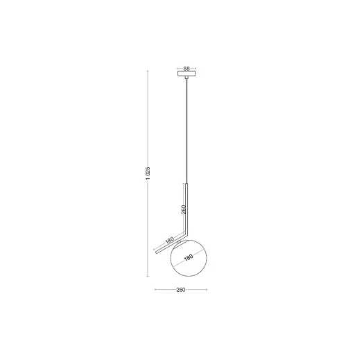 Подвес BL 1004-1P BK - фото 2