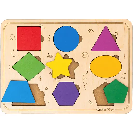 Пазл-сортер GoodPlay Фигурный мир (PS-4-001) - фото 3