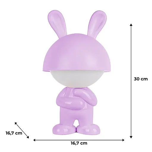 Світильник-нічник Kite LED з акумулятором Dreamy Bunny фіолетовий (K25-315-1-5) - фото 5